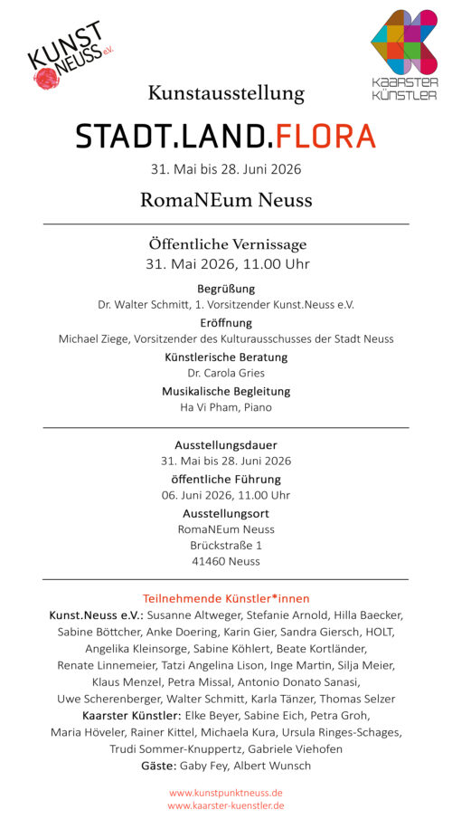 Einladung zur Kunstausstellung Stadt-Land-Flora